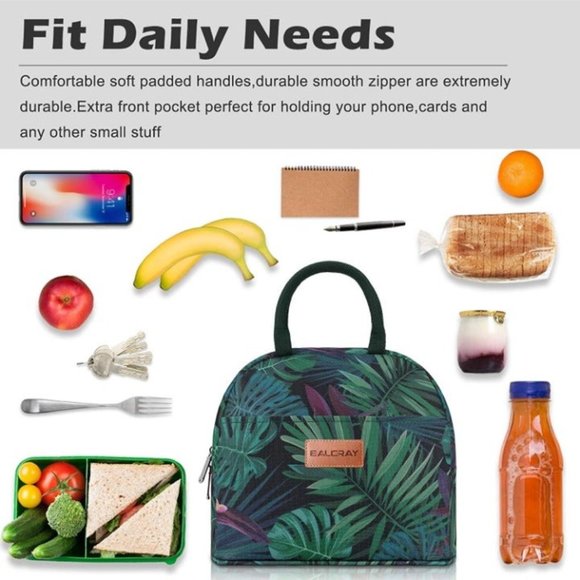 Lunch Bag for Women Men Insulated Lunch Box for Adult Reusable Lunch Tote Bag - Picture 3 of 6